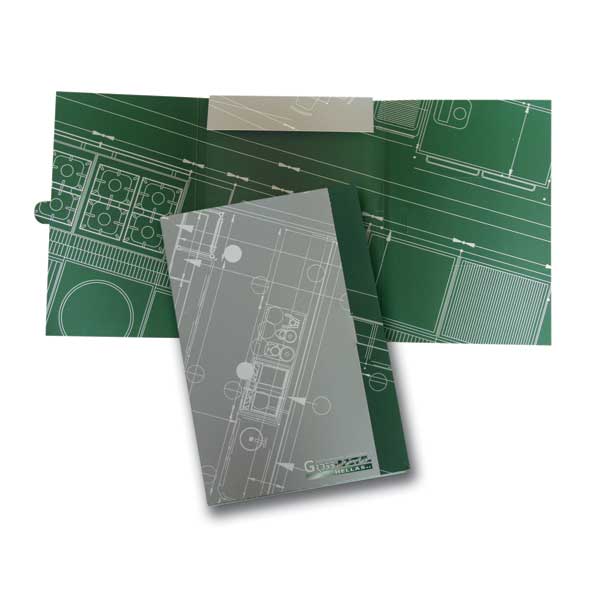 Εκτύπωση Folder με ματ πλαστικοποίηση, σε χαρτί superfine