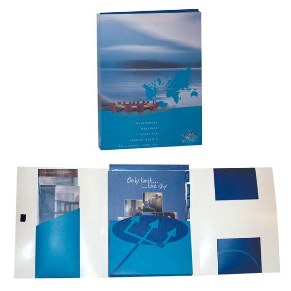 Εκτύπωση Folder με ματ πλαστικοποίηση, με θήκες