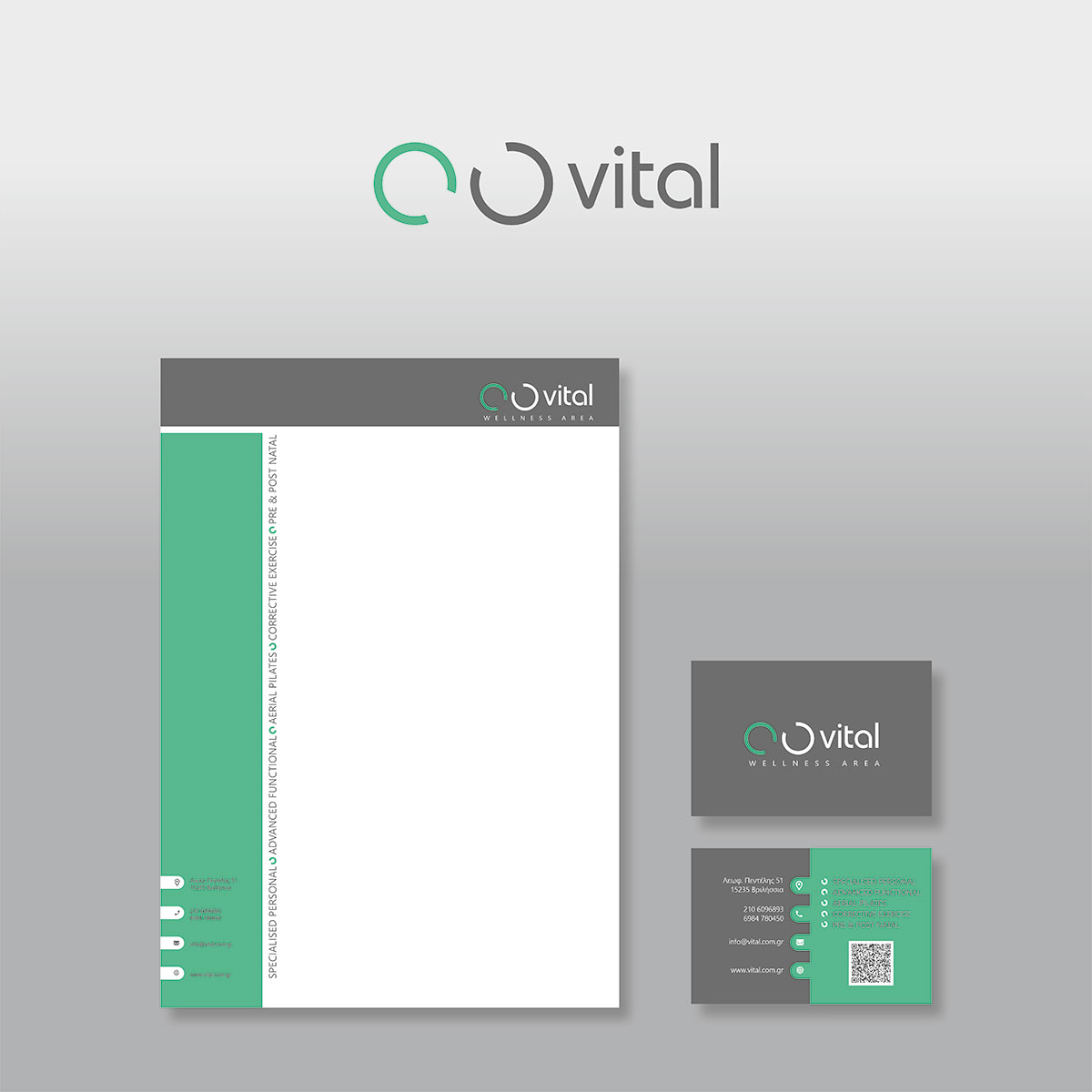 brand logo design VITAL